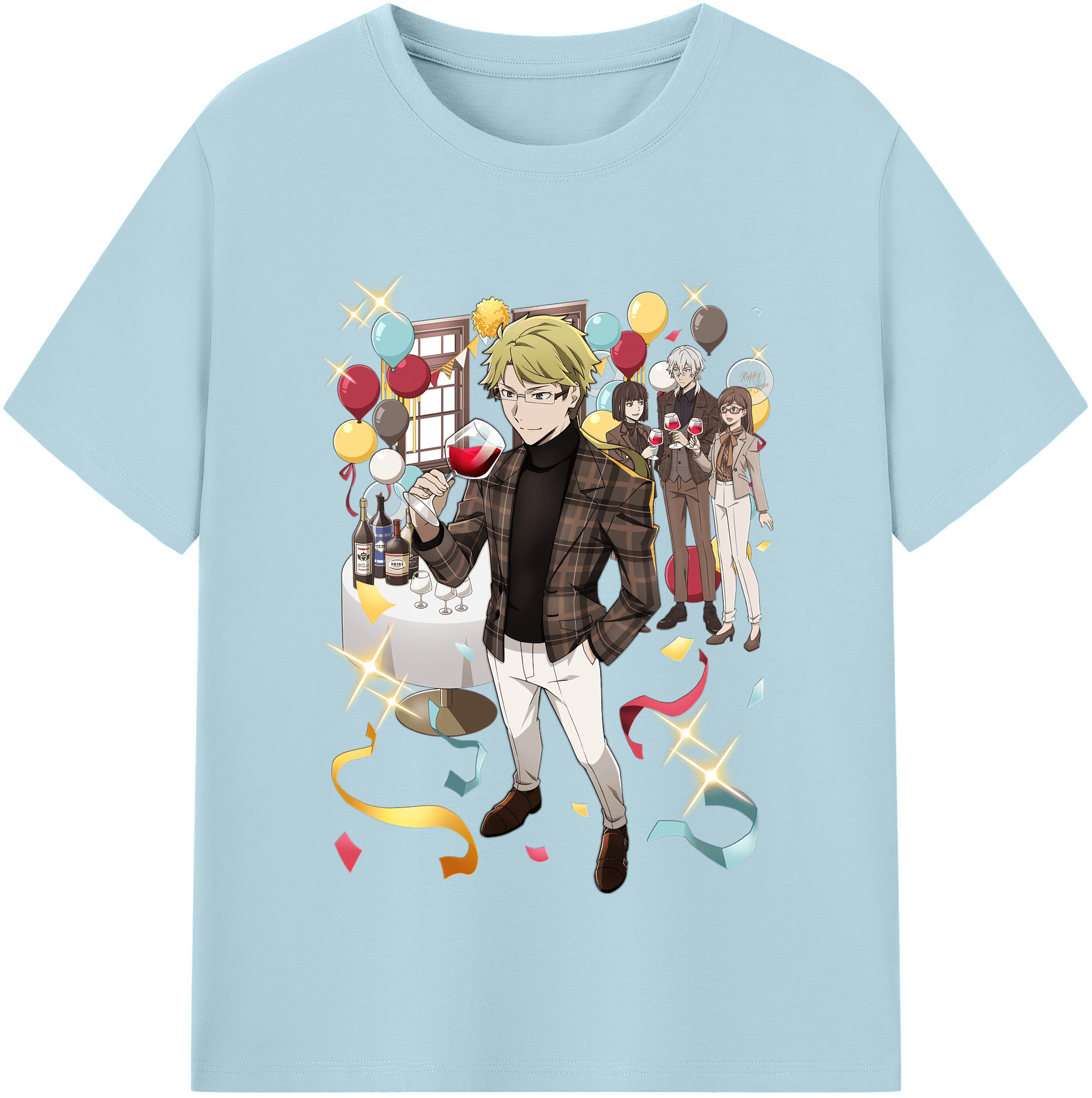 （画像用） 文豪ストレイドッグス Bungo Stray Dogs 綿100％半袖Tシャツ（フロントプリント）